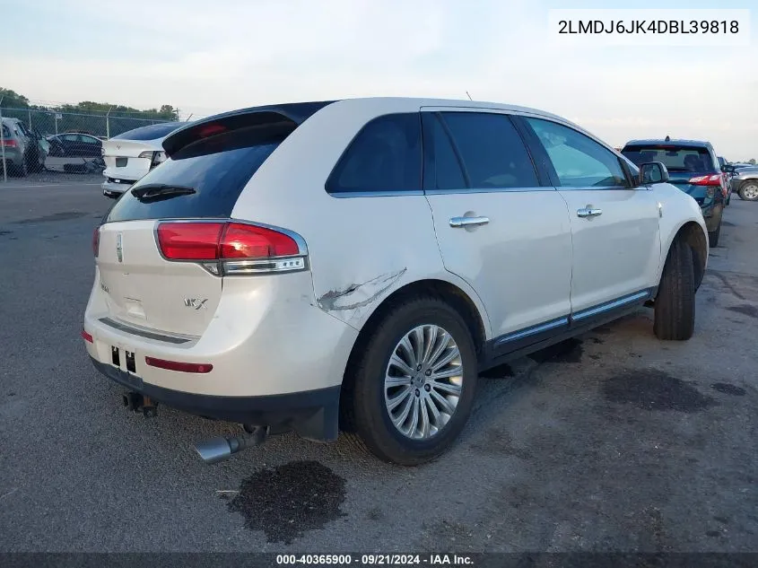 2LMDJ6JK4DBL39818 2013 Lincoln Mkx