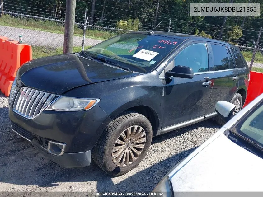 2LMDJ6JK8DBL21855 2013 Lincoln Mkx