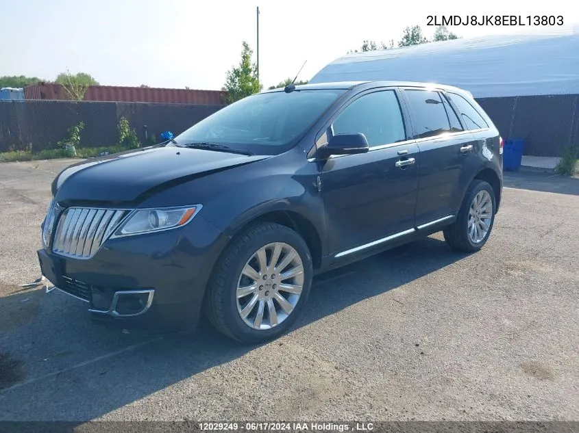 2LMDJ8JK8EBL13803 2014 Lincoln Mkx