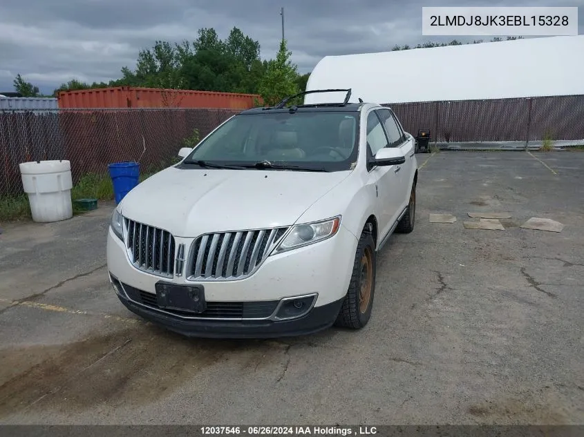 2014 Lincoln Mkx VIN: 2LMDJ8JK3EBL15328 Lot: 12037546