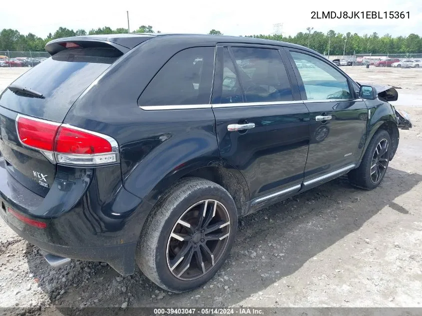 2LMDJ8JK1EBL15361 2014 Lincoln Mkx