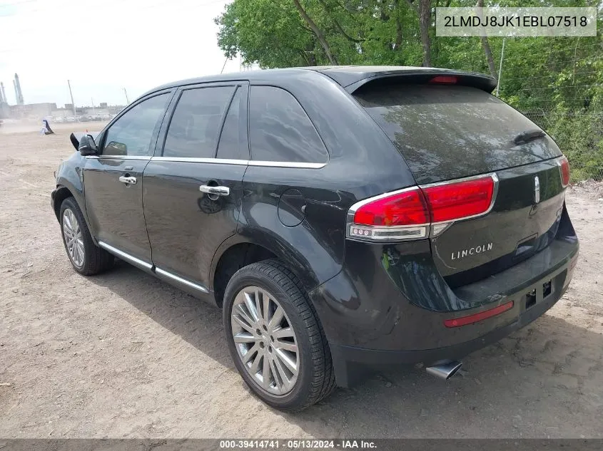 2014 Lincoln Mkx VIN: 2LMDJ8JK1EBL07518 Lot: 39414741