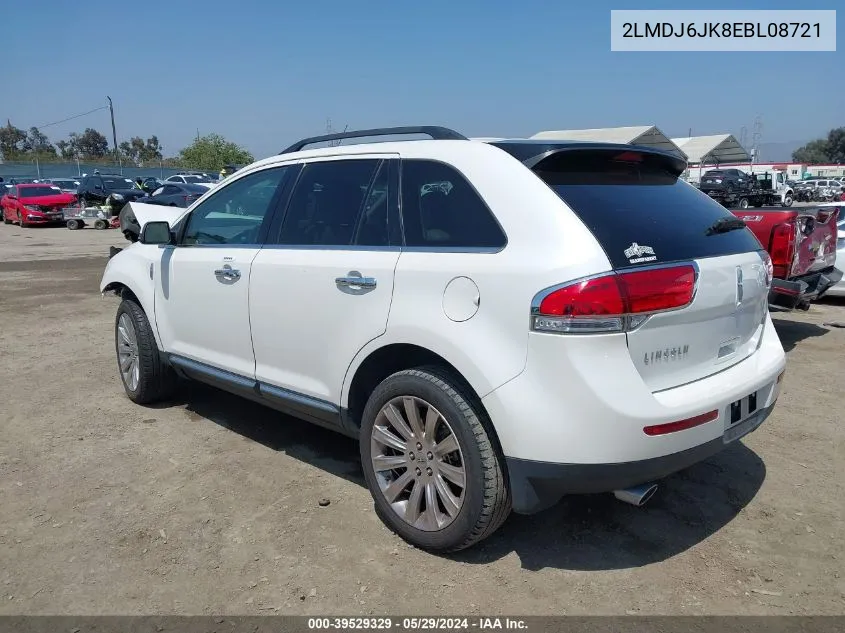 2LMDJ6JK8EBL08721 2014 Lincoln Mkx