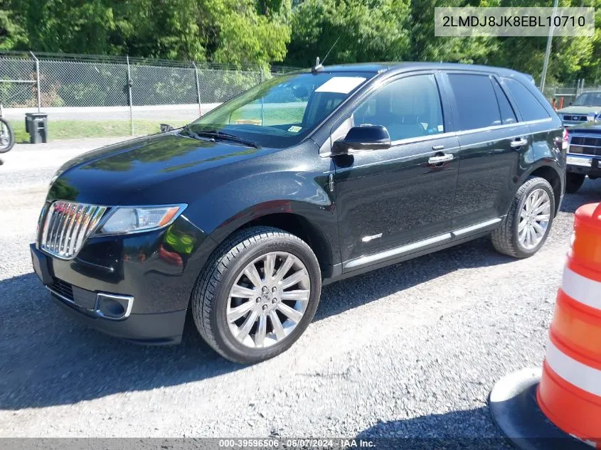 2014 Lincoln Mkx VIN: 2LMDJ8JK8EBL10710 Lot: 39596506