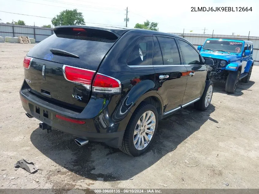 2014 Lincoln Mkx VIN: 2LMDJ6JK9EBL12664 Lot: 39608135