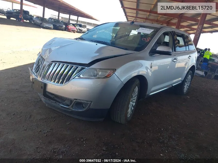 2014 Lincoln Mkx VIN: 2LMDJ6JK8EBL15720 Lot: 39647032