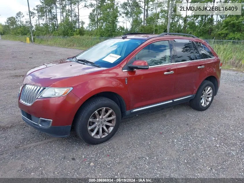 2LMDJ6JK2EBL16409 2014 Lincoln Mkx