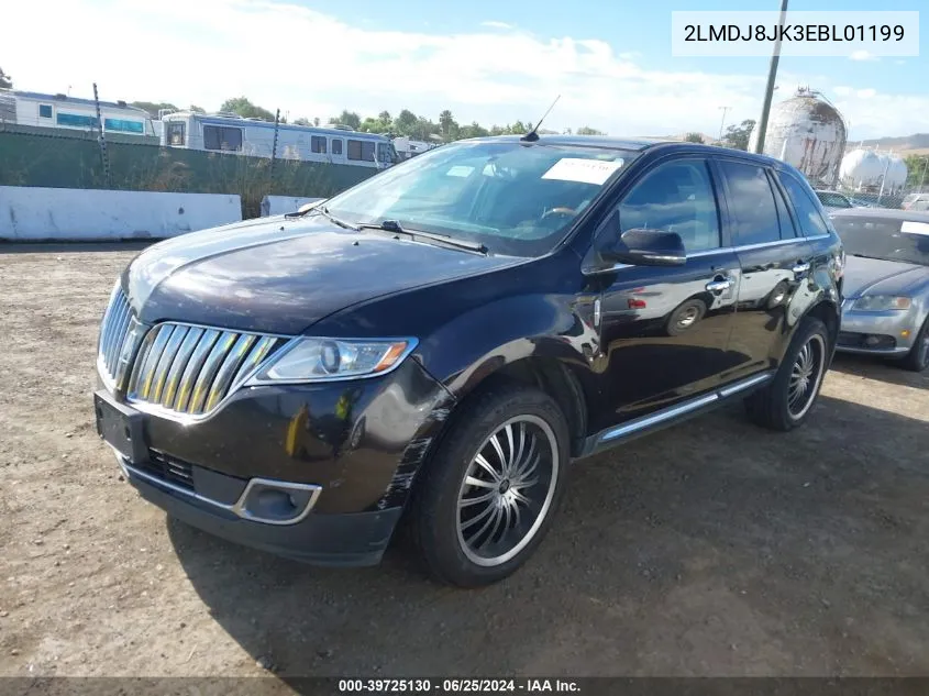 2014 Lincoln Mkx VIN: 2LMDJ8JK3EBL01199 Lot: 39725130