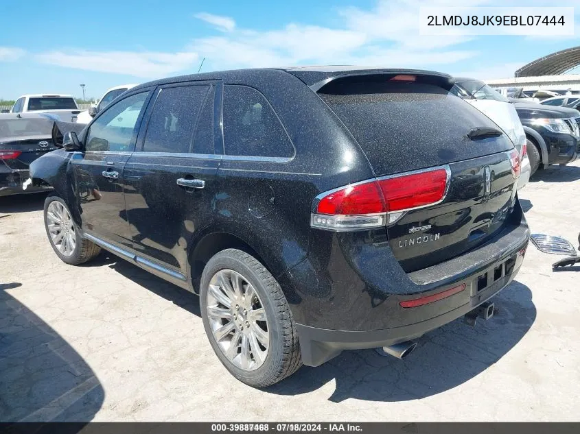 2014 Lincoln Mkx VIN: 2LMDJ8JK9EBL07444 Lot: 39887468