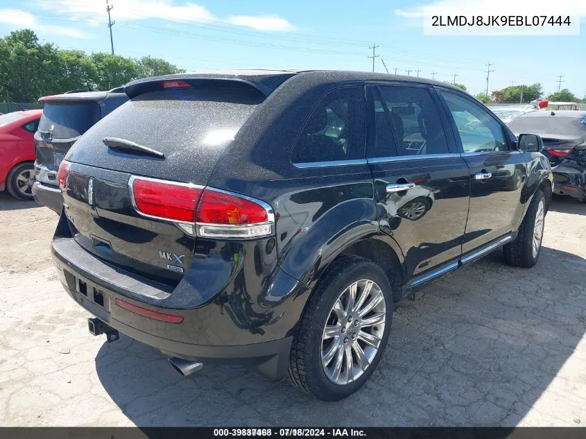 2014 Lincoln Mkx VIN: 2LMDJ8JK9EBL07444 Lot: 39887468