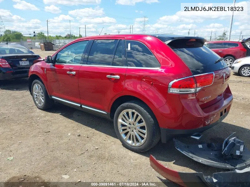 2LMDJ6JK2EBL18323 2014 Lincoln Mkx