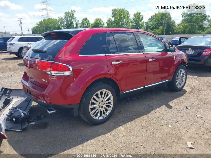 2014 Lincoln Mkx VIN: 2LMDJ6JK2EBL18323 Lot: 39891461