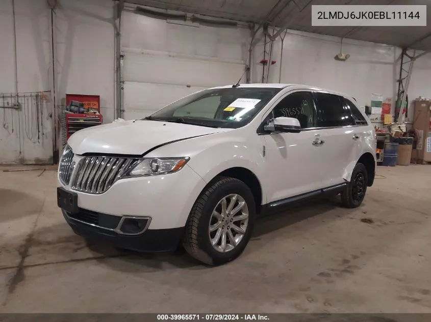 2LMDJ6JK0EBL11144 2014 Lincoln Mkx