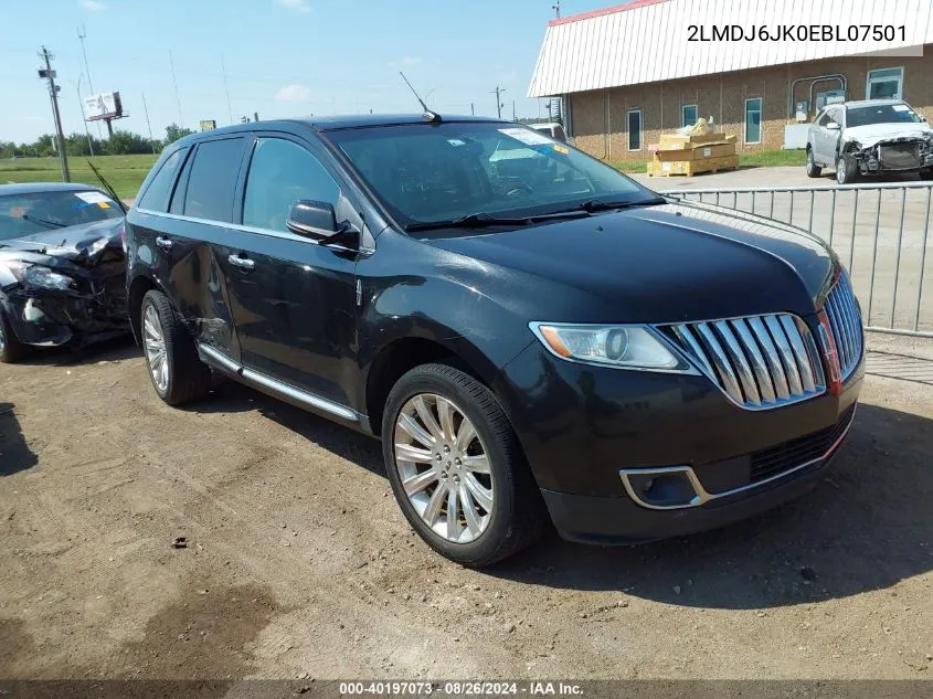 2014 Lincoln Mkx VIN: 2LMDJ6JK0EBL07501 Lot: 40197073