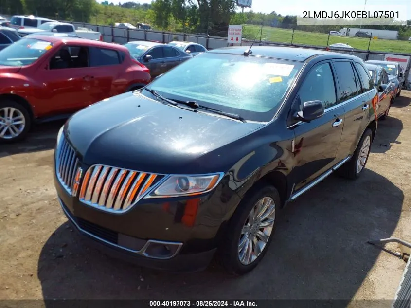 2LMDJ6JK0EBL07501 2014 Lincoln Mkx