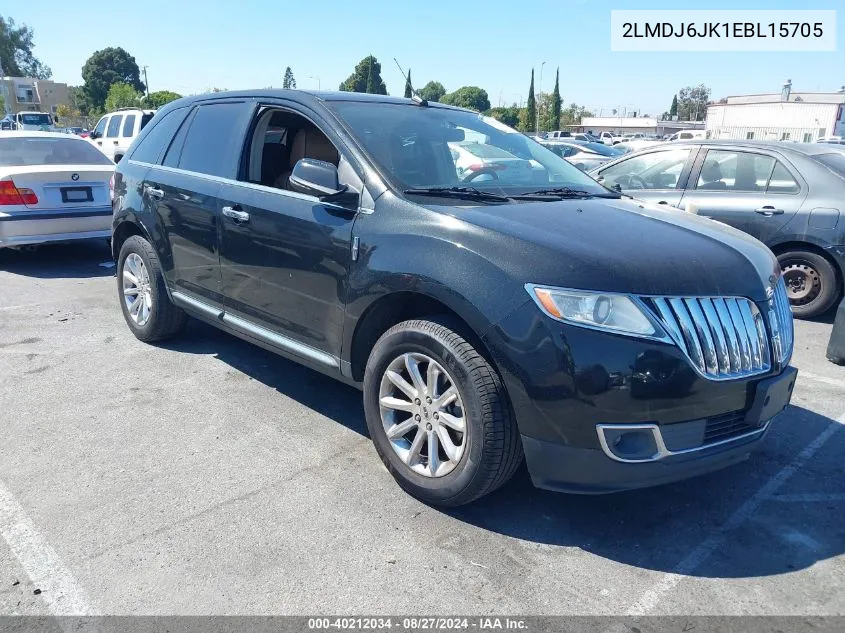 2014 Lincoln Mkx VIN: 2LMDJ6JK1EBL15705 Lot: 40212034