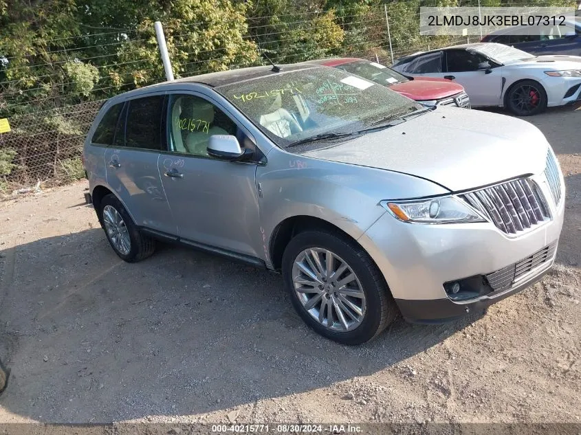 2014 Lincoln Mkx VIN: 2LMDJ8JK3EBL07312 Lot: 40215771