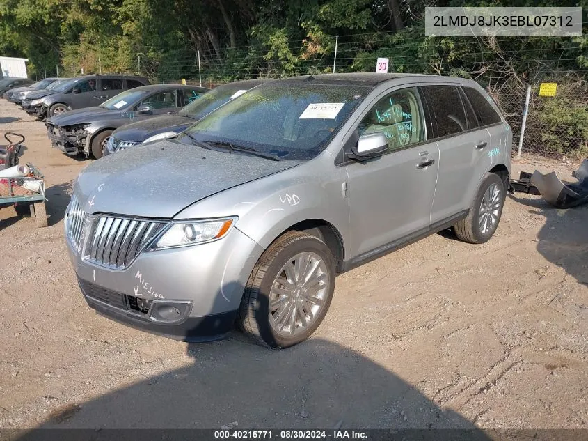 2LMDJ8JK3EBL07312 2014 Lincoln Mkx