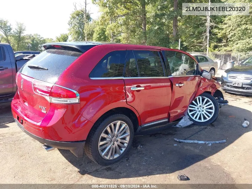 2LMDJ8JK1EBL20320 2014 Lincoln Mkx