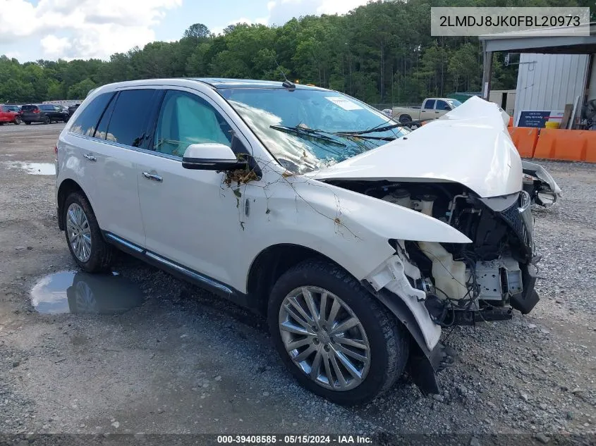 2015 Lincoln Mkx VIN: 2LMDJ8JK0FBL20973 Lot: 39408585