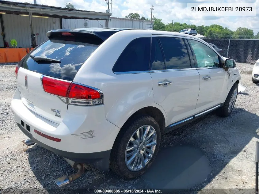 2015 Lincoln Mkx VIN: 2LMDJ8JK0FBL20973 Lot: 39408585