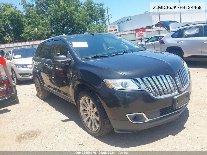 2015 Lincoln Mkx VIN: 2LMDJ6JK7FBL34468 Lot: 39559176