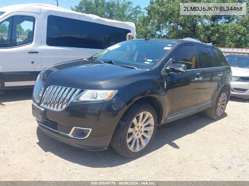 2LMDJ6JK7FBL34468 2015 Lincoln Mkx