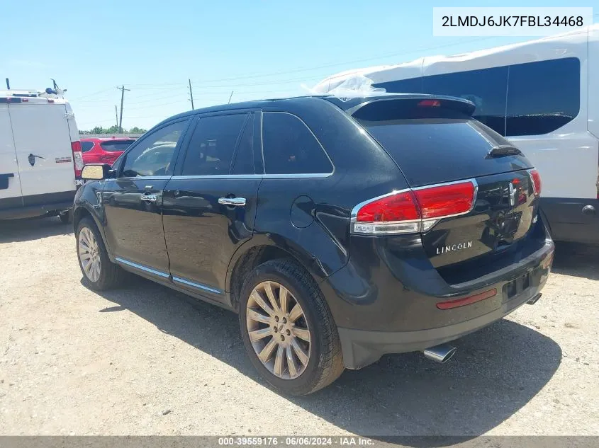 2015 Lincoln Mkx VIN: 2LMDJ6JK7FBL34468 Lot: 39559176