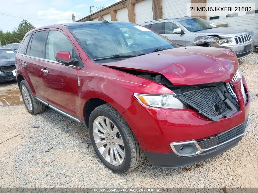 2015 Lincoln Mkx VIN: 2LMDJ6JKXFBL21682 Lot: 39565496