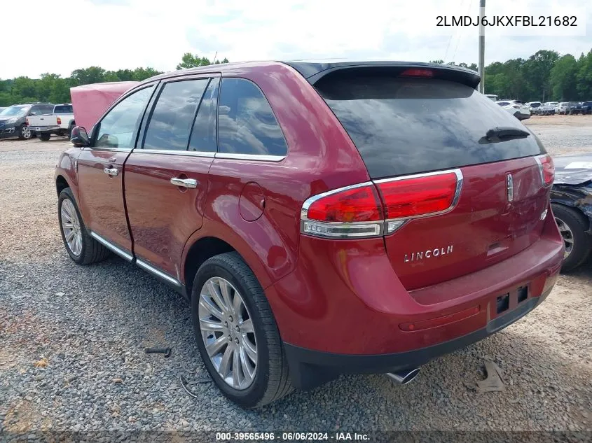 2015 Lincoln Mkx VIN: 2LMDJ6JKXFBL21682 Lot: 39565496