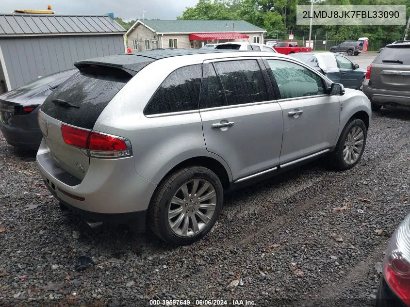 2015 Lincoln Mkx VIN: 2LMDJ8JK7FBL33090 Lot: 39597649