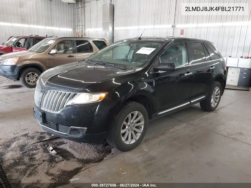 2LMDJ8JK4FBL21771 2015 Lincoln Mkx