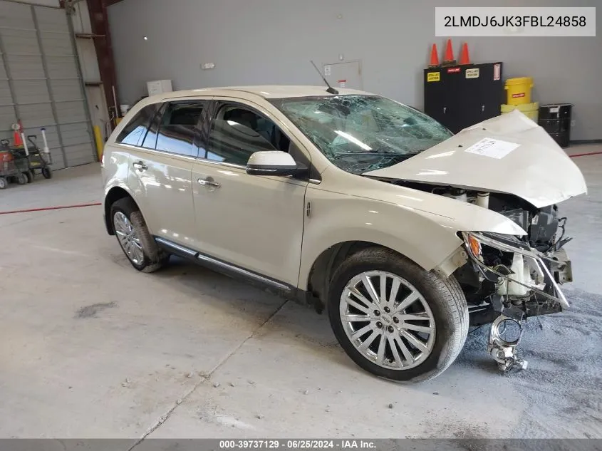 2015 Lincoln Mkx VIN: 2LMDJ6JK3FBL24858 Lot: 39737129