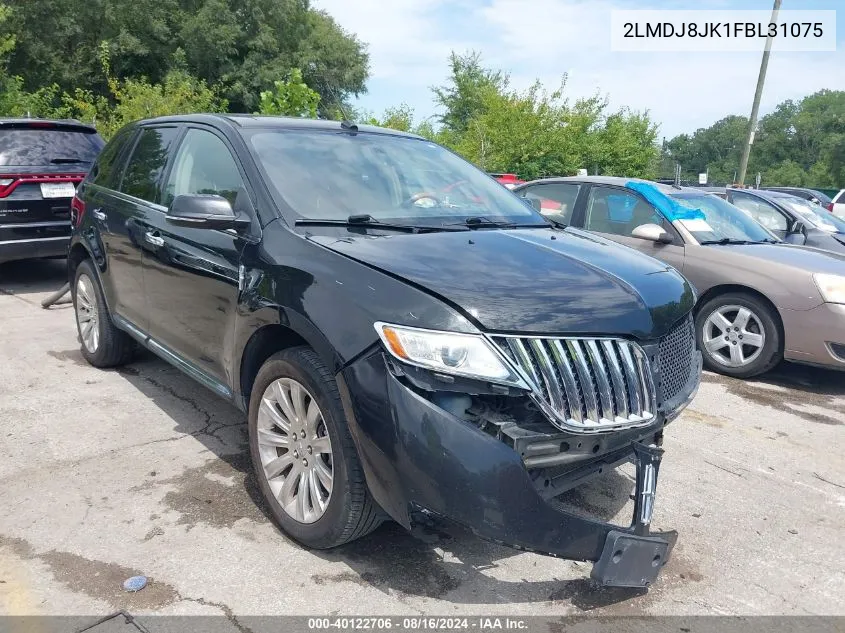 2015 Lincoln Mkx VIN: 2LMDJ8JK1FBL31075 Lot: 40122706