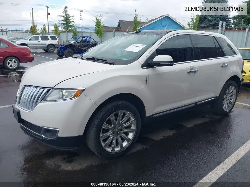 2LMDJ8JK5FBL31905 2015 Lincoln Mkx