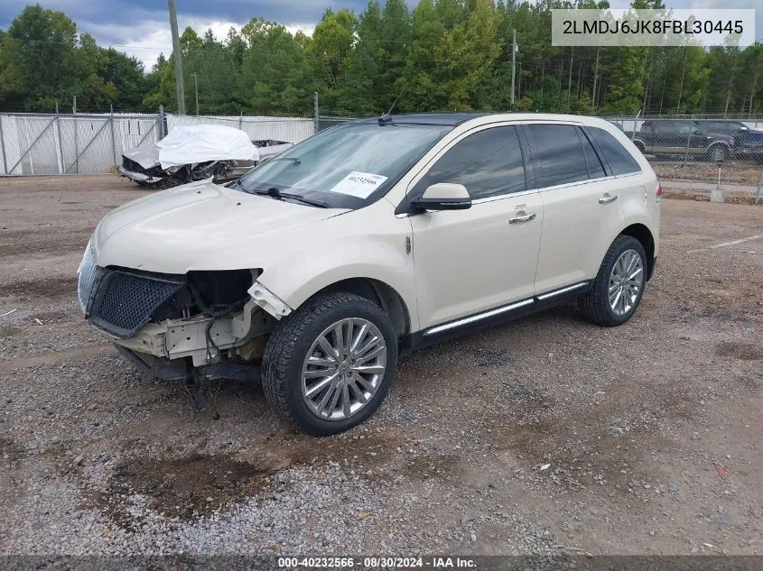 2015 Lincoln Mkx VIN: 2LMDJ6JK8FBL30445 Lot: 40232566