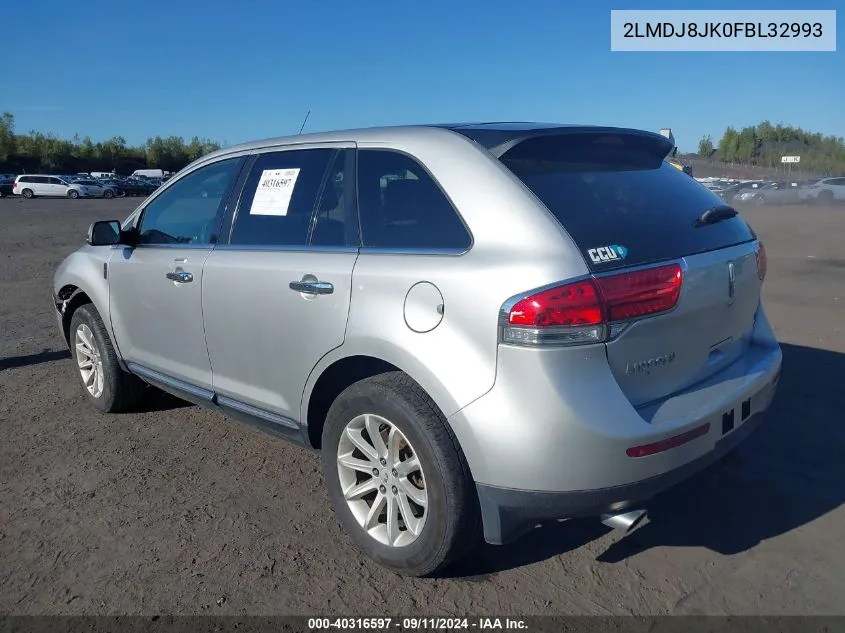 2LMDJ8JK0FBL32993 2015 Lincoln Mkx