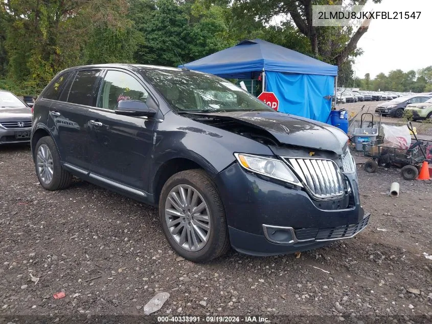 2015 Lincoln Mkx VIN: 2LMDJ8JKXFBL21547 Lot: 40333991