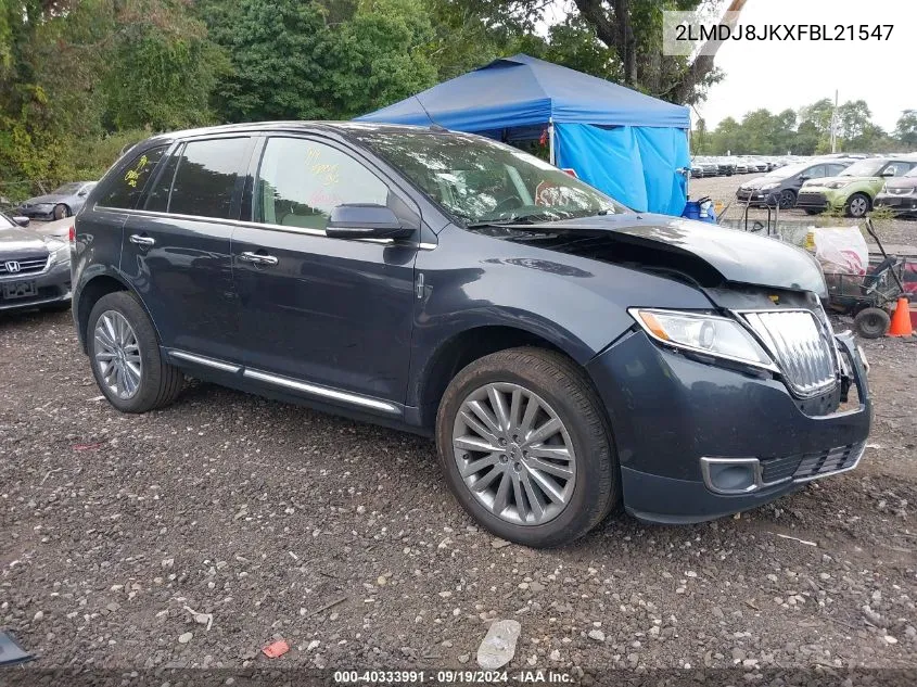 2015 Lincoln Mkx VIN: 2LMDJ8JKXFBL21547 Lot: 40333991