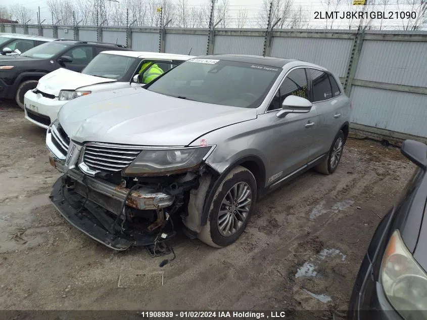 2016 Lincoln Mkx VIN: 2LMTJ8KR1GBL21090 Lot: 11908939