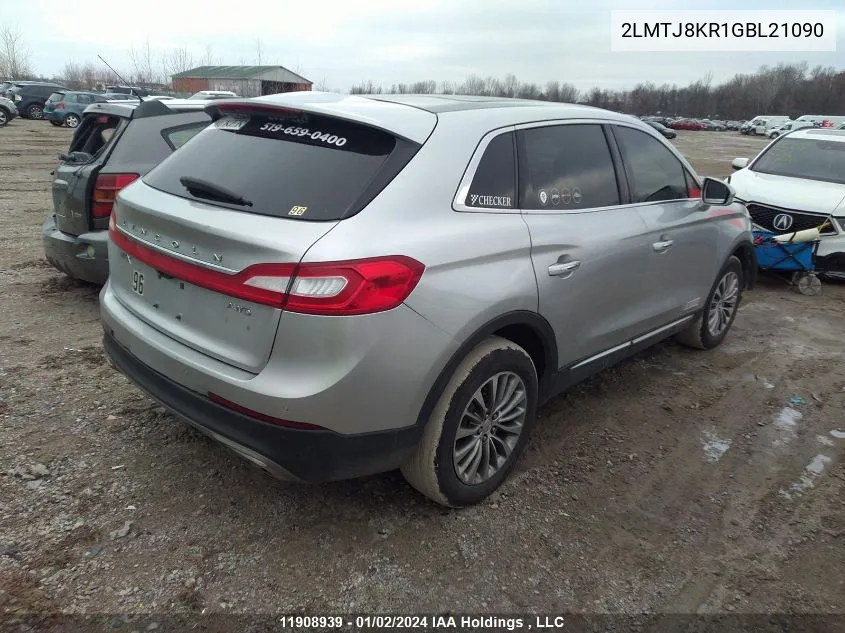 2LMTJ8KR1GBL21090 2016 Lincoln Mkx