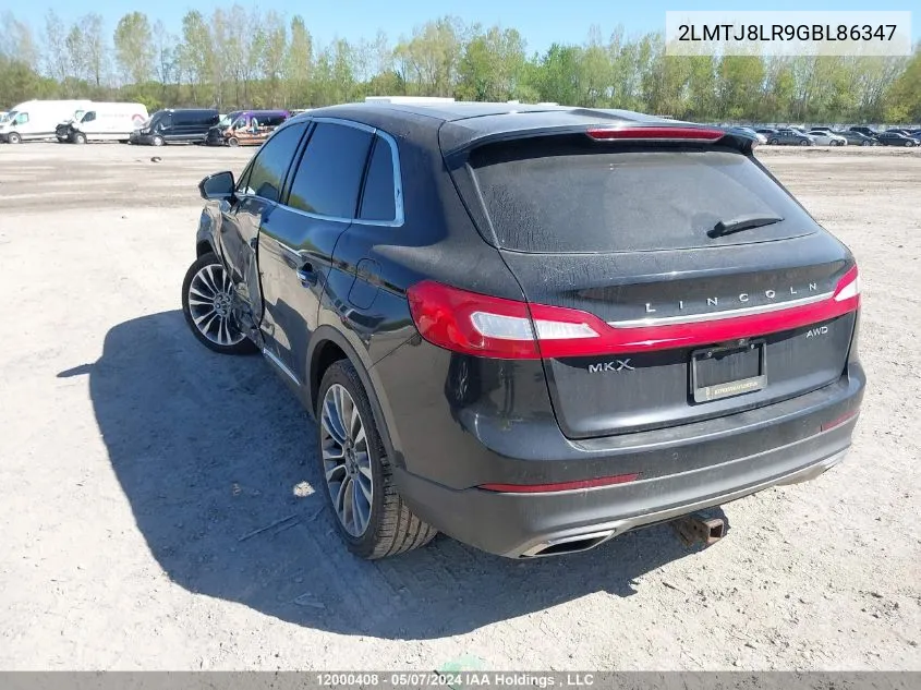 2LMTJ8LR9GBL86347 2016 Lincoln Mkx Reserve