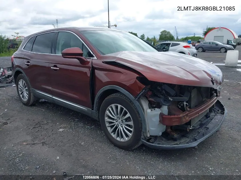 2016 Lincoln Mkx Select VIN: 2LMTJ8KR8GBL21085 Lot: 12056806