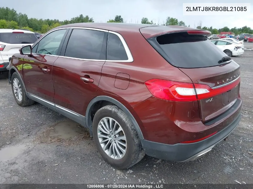 2LMTJ8KR8GBL21085 2016 Lincoln Mkx Select