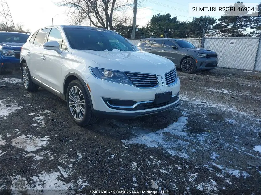 2LMTJ8LR2GBL46904 2016 Lincoln Mkx