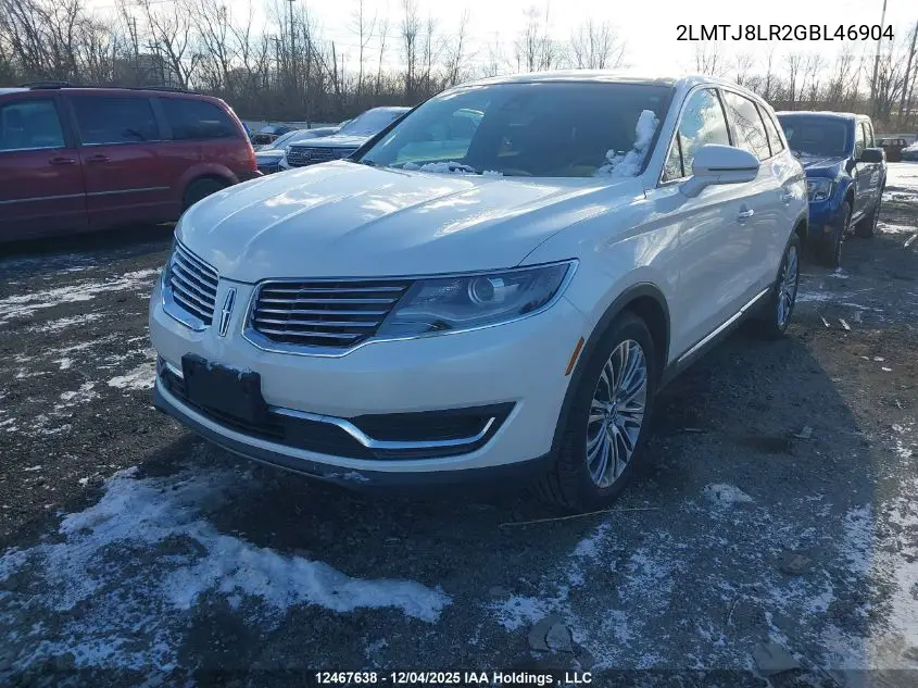 2LMTJ8LR2GBL46904 2016 Lincoln Mkx