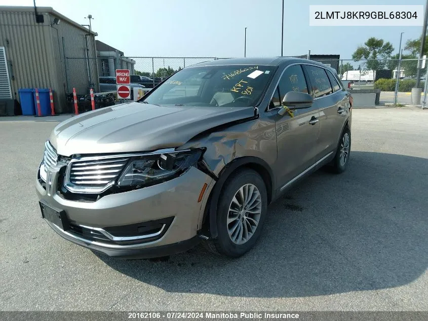 2LMTJ8KR9GBL68304 2016 Lincoln Mkx