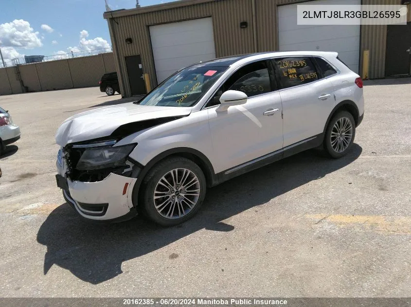 2LMTJ8LR3GBL26595 2016 Lincoln Mkx