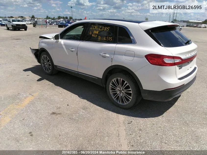 2LMTJ8LR3GBL26595 2016 Lincoln Mkx