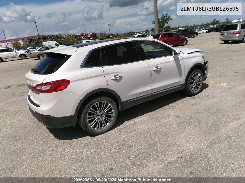 2LMTJ8LR3GBL26595 2016 Lincoln Mkx